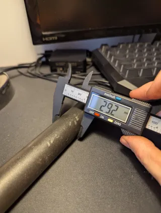 Reggisella bici 29,2 mm nero