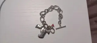 Pack 2 Pulseras Guess Corazón Plata