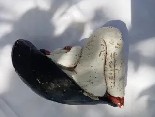 Figura maternidad vintage yeso firmada