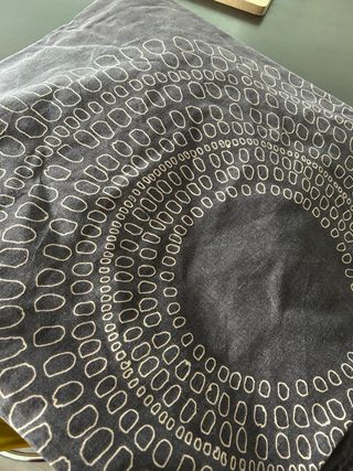 Funda Nórdica Gris y Turquesa