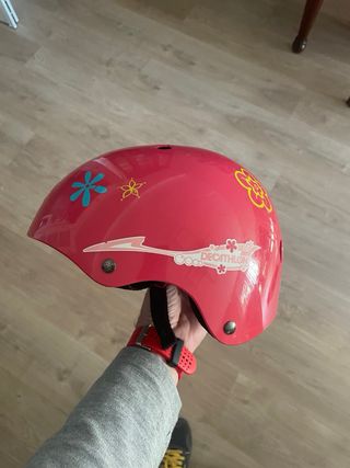 Casco patinaje niña rosa Decathlon