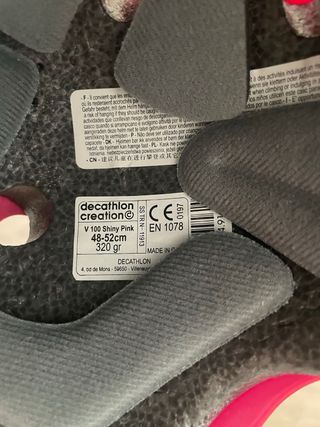 Casco patinaje niña rosa Decathlon