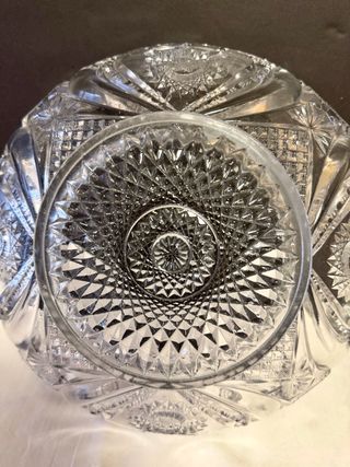 Frutero cristal tallado vintage