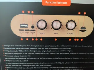 Altavoz Karaoke Heavy Bass Negro