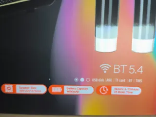 Altavoz Karaoke Heavy Bass Negro