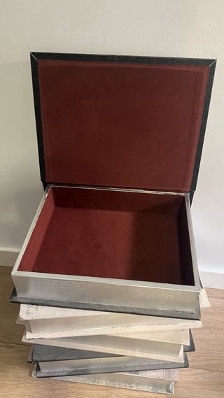 Sgabello vintage in legno beige/nero