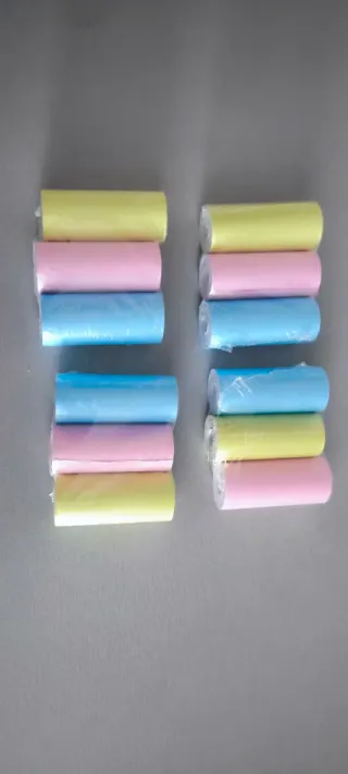 Pack 12 Rollos Papel Térmico 57mm Colores. NUEVO