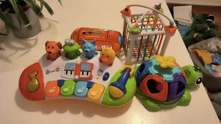 Lote Juguetes Bebé Piano Tortuga Bus