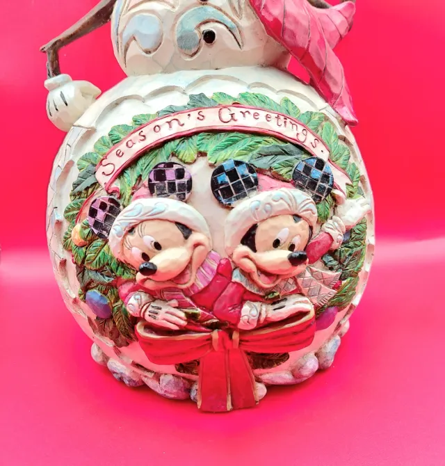 Muñeco Nieve Mickey Minnie Jim Shore