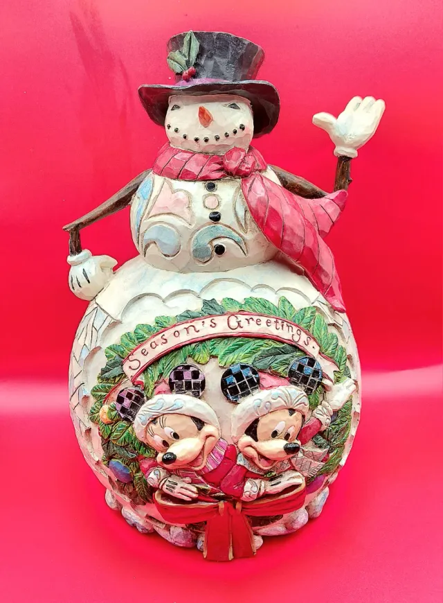 Muñeco Nieve Mickey Minnie Jim Shore
