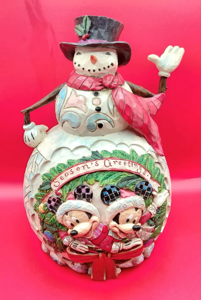 Muñeco Nieve Mickey Minnie Jim Shore
