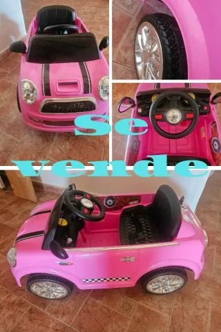 Auto elettrica per bambini rosa quasi nuova