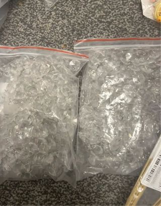 Set 2 Alzate Portacandele Cristallo Acrilico