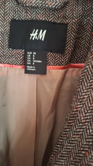 Blazer H&M Marrone Multicolore