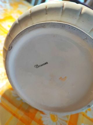 BASSANO VASO POZZO DECORATIVO IN CERAMICA BIANCA h
