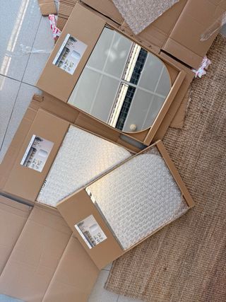 Espejo dorado 39,7 x 60,3 cm