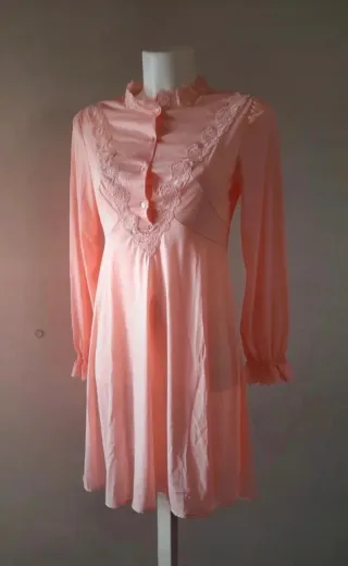 Camicia da notte vintage rosa