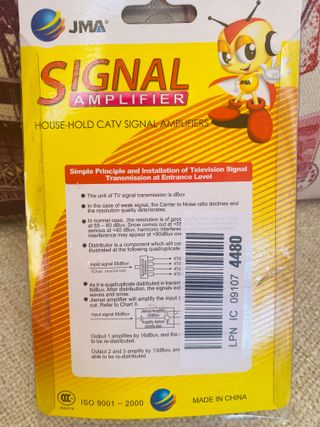 Amplificador Señal TV Digital/Analógica 3 Salidas