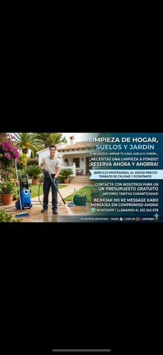 Hola, hago limpieza de casas. Soy responsable y di