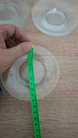 8 Piatti Piccoli in Cristallo Duralex