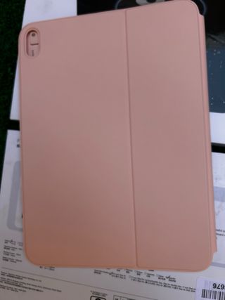 HOU funda Teclado iPad A16 11gen 2025 rosa Ñ