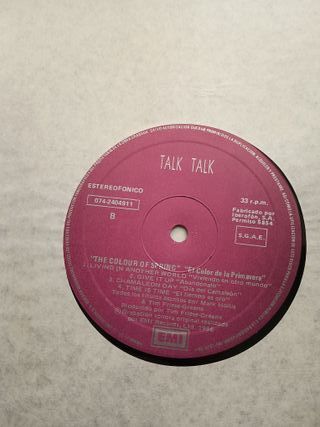 Talk Talk The Colour of Spring LP 1986