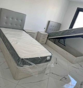 Letto a Soppalco Elegante con Testiera - Disponibile con Materassi di Diverse Densità