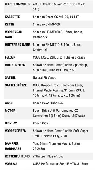 Bicicleta Eléctrica Cube STEREO HYBRID 140 HPC SL