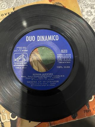 Vinilo 45rpm Dúo Dinámico - Somos Jóvenes