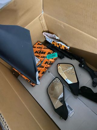 Intermitentes, Retrovisores y brazo KTM RC125 2016