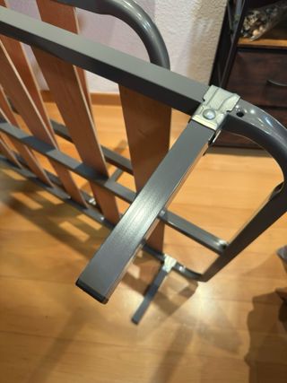 Somier 90cm Metal y Madera