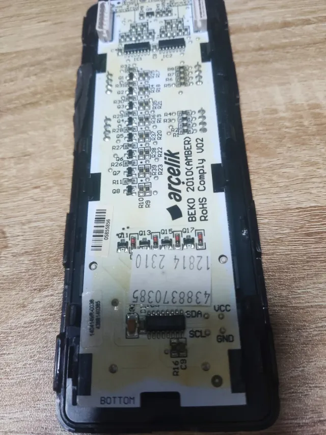 Placa digital frontal Beko combi