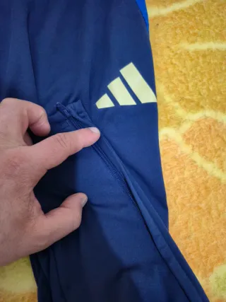 Adidas Pantaloni Italia Calcio Blu