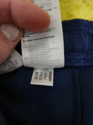 Adidas Pantaloni Italia Calcio Blu