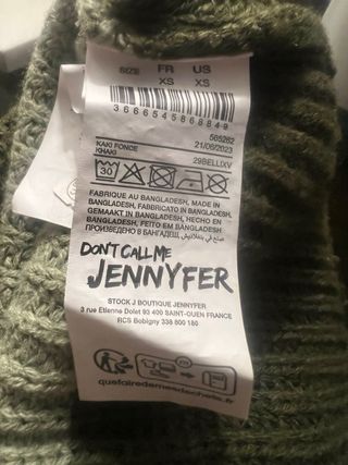 Jersey de chica. Talla XS