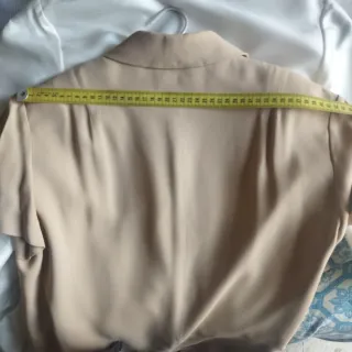 Chaqueta Zara Beige Manga Corta Talla M