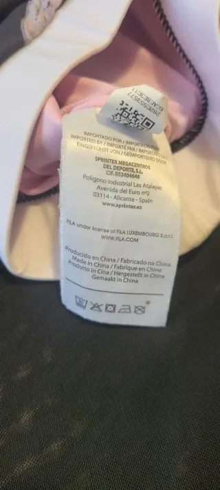 Camiseta deportiva Fila negra