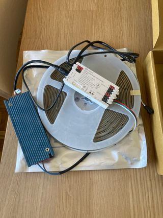 Kit Tira LED COB RGBIC 24V + Controlador WLED