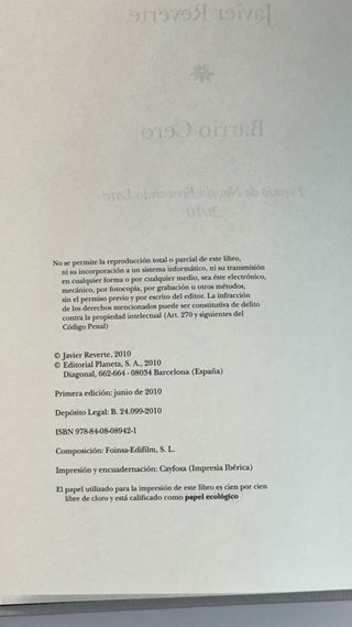 Barrio Cero Javier Reverte Premio Fernando Lara