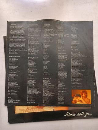 Mylène Farmer Ainsi Soit Je LP Vinilo 1987 Polydor