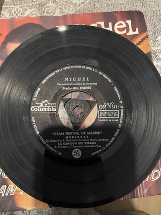 Vinilo 45rpm Michel Canciones Festival Madrid