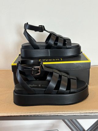 Sandali Buffalo Neri Tg 40