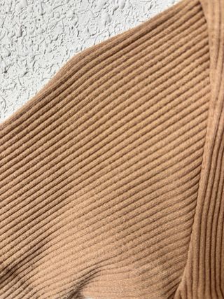 Top Zara Beige Manga Corta