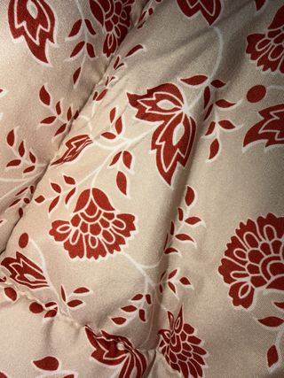 Custodia iPhone 15 Pro Fiori Rosso/Beige