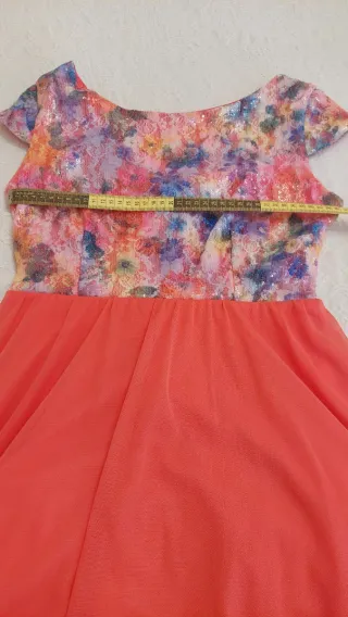 Vestido fiesta chica estampado floral