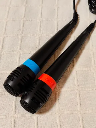 Microfonos SingStar. PlayStation 2.