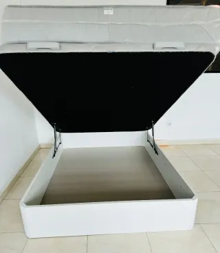 Canapé abatible madera y tela