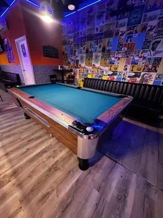 Mesa de billar americano 7 pies con monedero