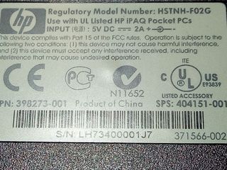 Base USB + Caricabatteria HP iPAQ HSTNH