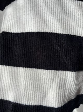 Jersey Shein rayas cuello alto crop